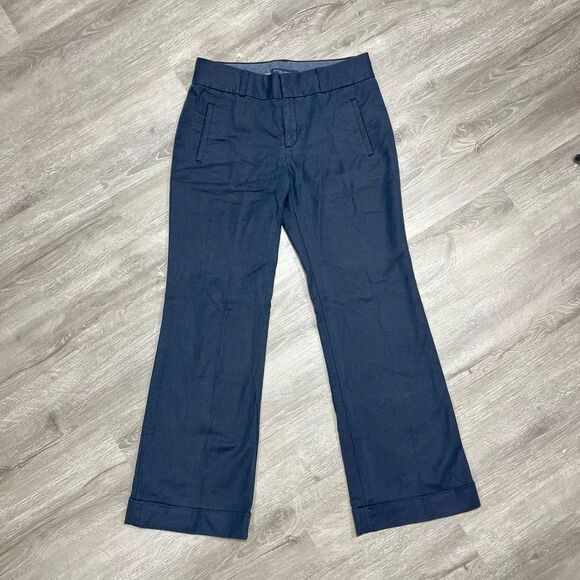 Banana Republic Martin Fit Boot Cut Cuffed Pants Women’s Size 4 Petite - Picture 1 of 12